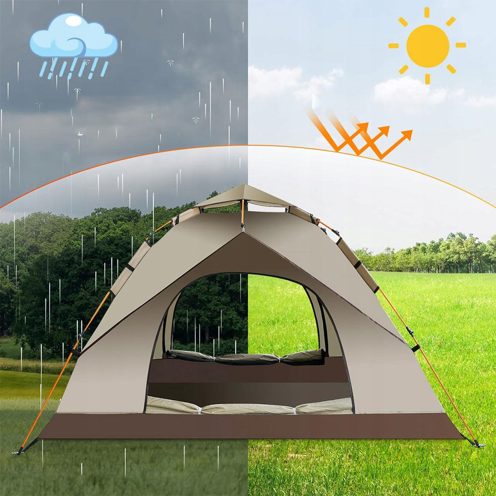 Camping Tent With Hydraulic Mechanism Quick Assembly 2-3 People Brand Bedee