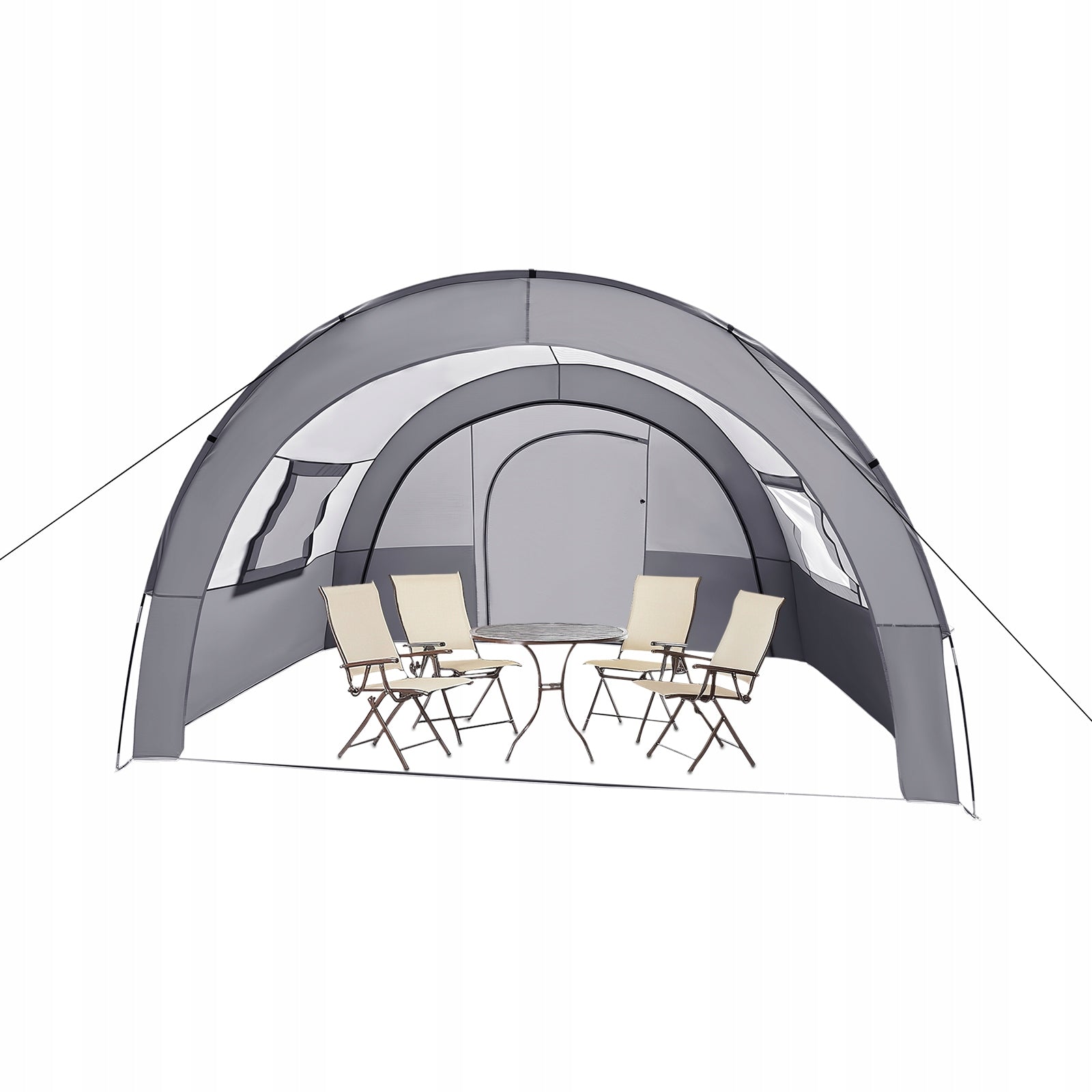 Camping Tunnel Tent, 6-Person Waterproof Tent, Family Tunnel Tent