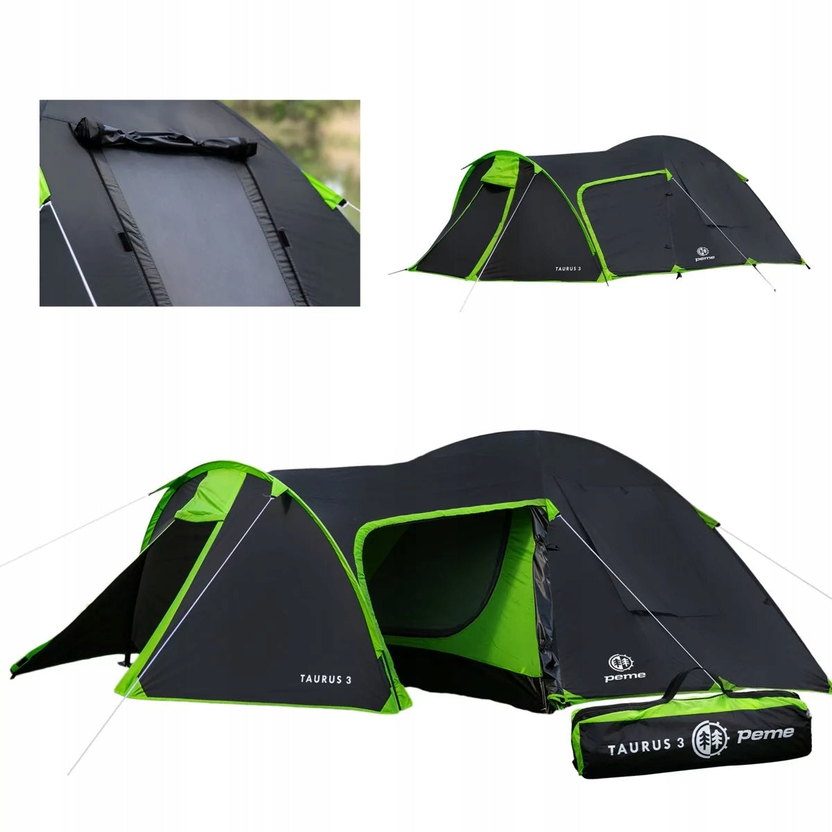 Camping tent Iglo Peme 3 person waterproof vestibule