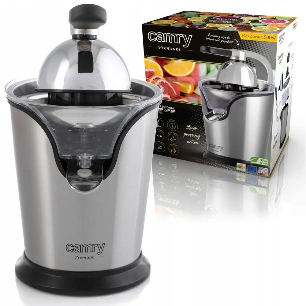 Camry CR4006 | professional citrus juicer | 2 cones * steel