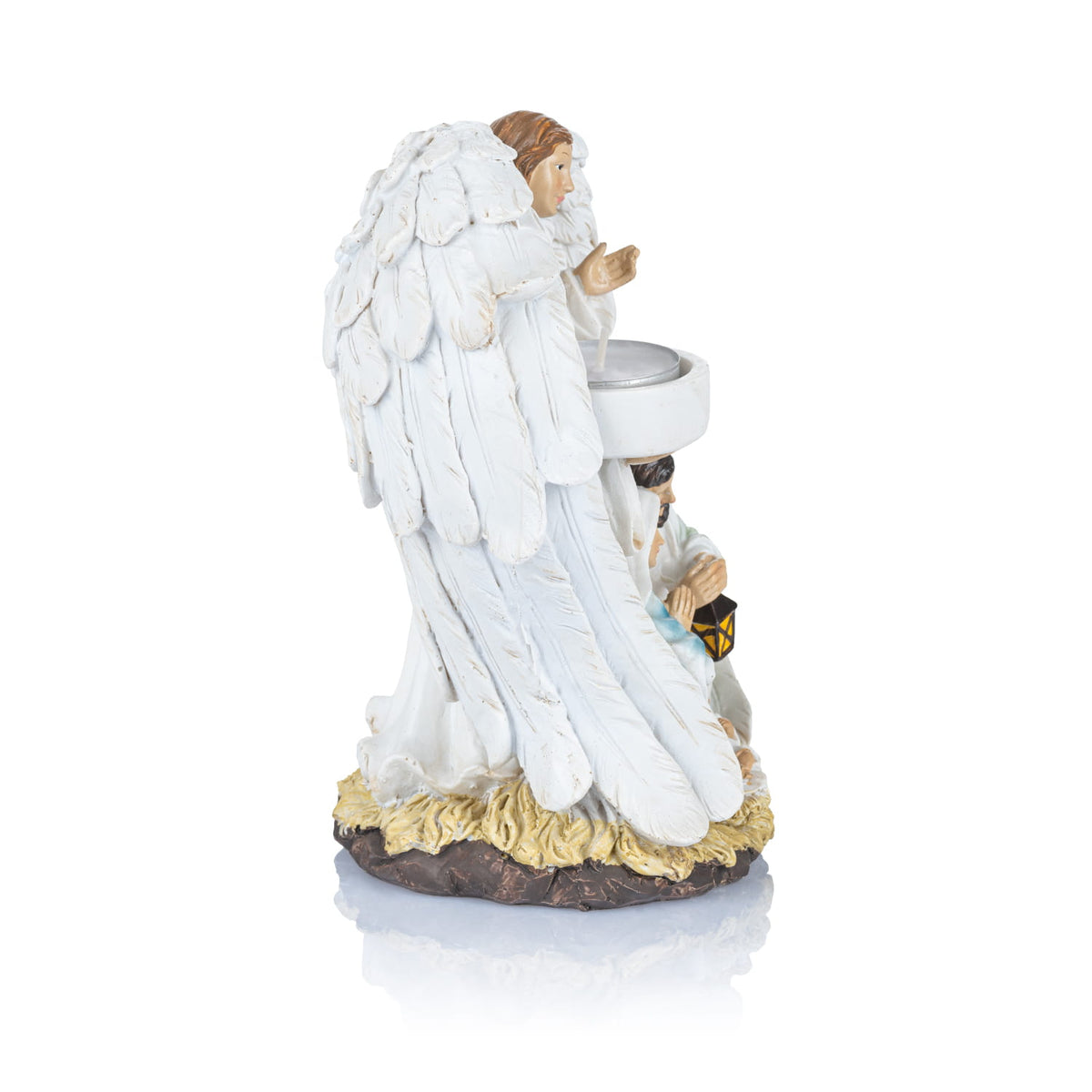 Candlestick - nativity scene - Holy Family - 18 cm - Angel - Classic Brand Jakóbczak Studio