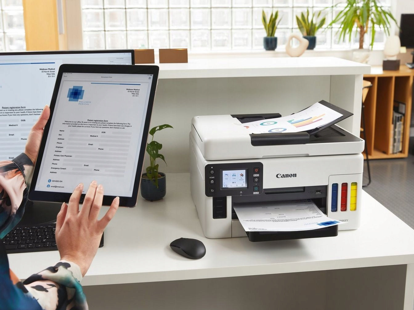 Canon Maxify GX6140 with ADF, WiFi, and Duplex Printing Manufacturer code 6880C009