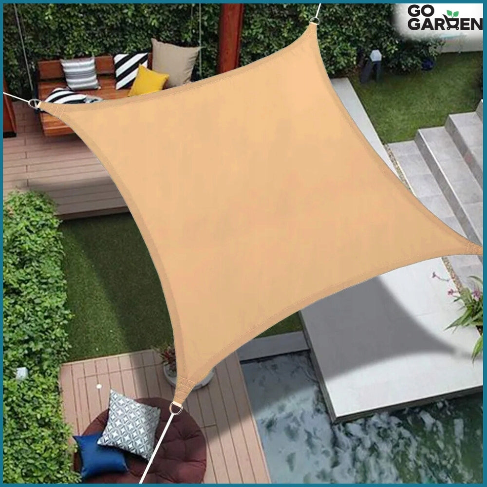 Canopy Sail 3x2m UV Protection Waterproof Terrace Balcony Awning Beige Product width 150 cm