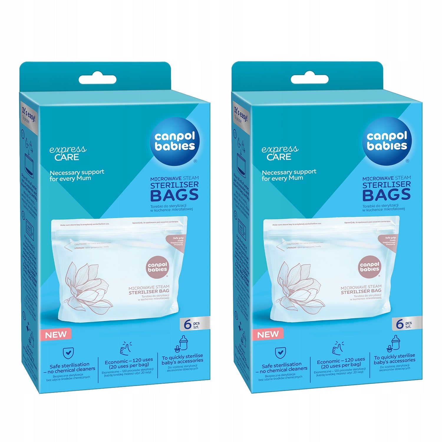 Canpol babies Microwave sterilization bags 12 pcs.