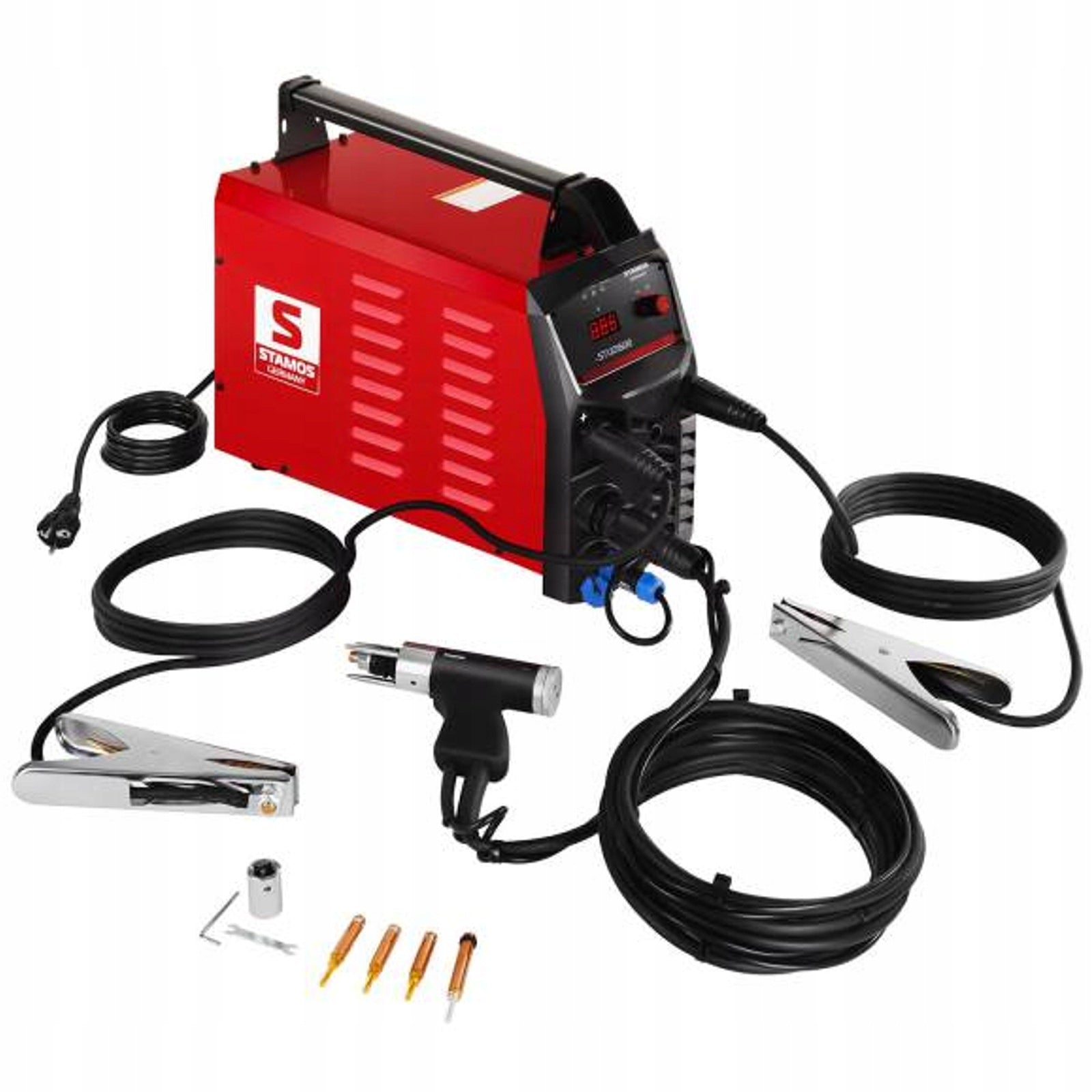 Capacitor welding machine Stamos Germany 1600J for screws and pins M3-M8 230V