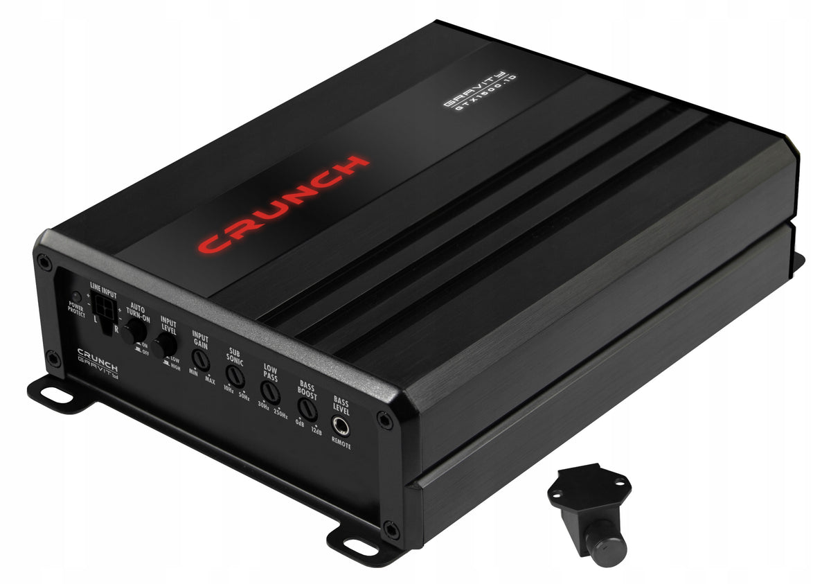 Car Amplifier 1 Channel MONO BLOCK Class D Crunch GTX1500.1D