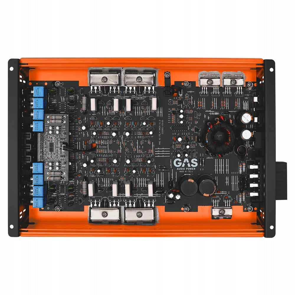 Car Amplifier 4 Channel RMS 70W 2 Ohm Audio System GAS MAD POWERFUL Manufacturer code MADA1704