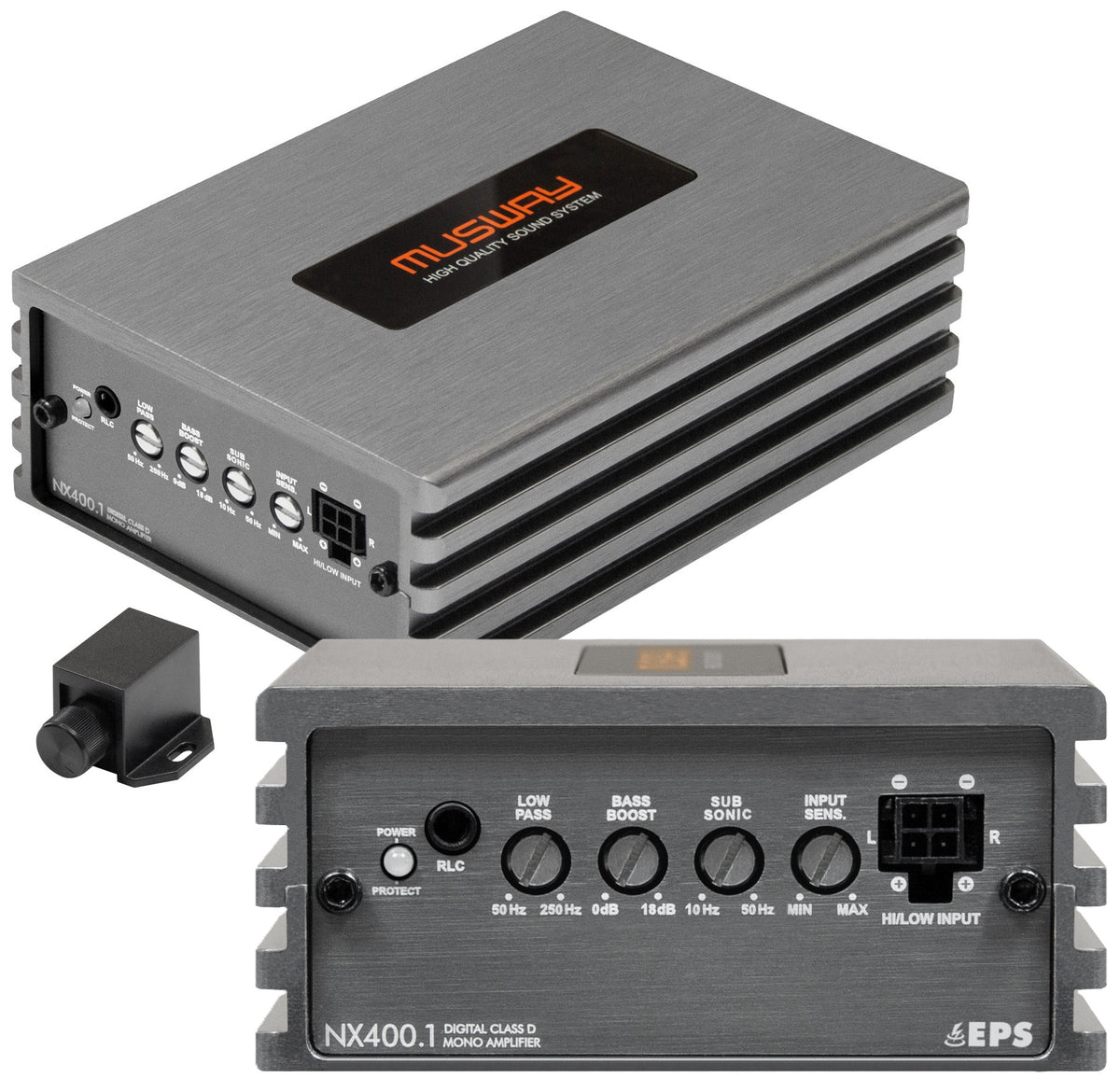 Car Amplifier For Subwoofer Musway NX400.1 400W Base Control