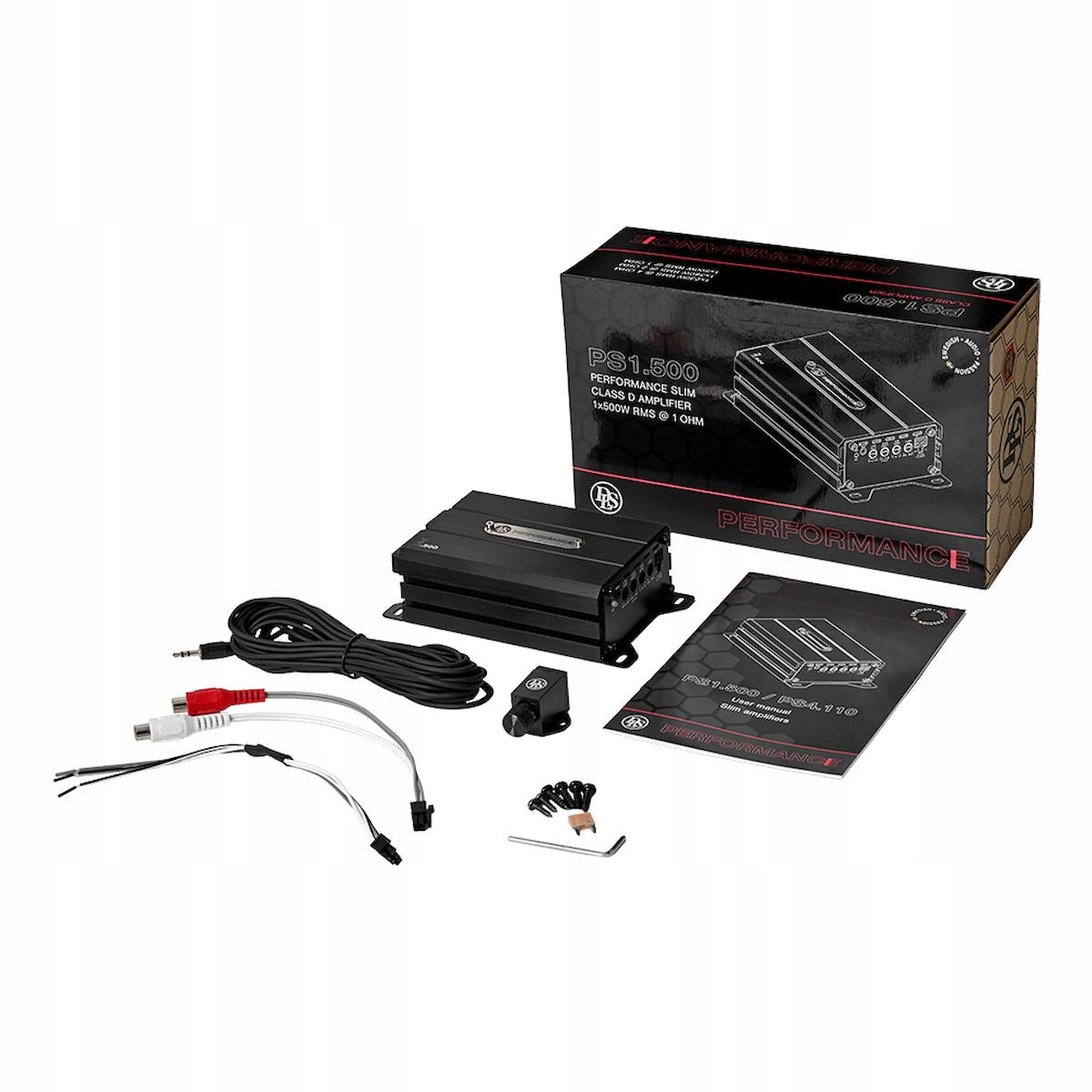 Car Amplifier Powerful RMS 500W monoblock 1Ohm DLS Performance PS1.500 Packaging status original