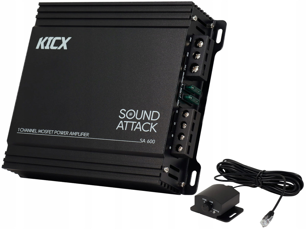 Car Audio Amplifier 1-Channel KICK SA 600 Monoblock 265/450/600W