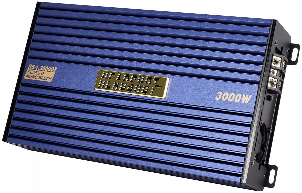 Car Audio Amplifier 1-Channel KICX HS-1.3000DF Monoblock 3000W RMS Packaging status original