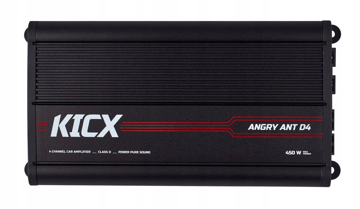 Car Audio Amplifier 4-Channel KICX Angry Ant D4 4x150/225W 2x450W Manufacturer code ANTD4