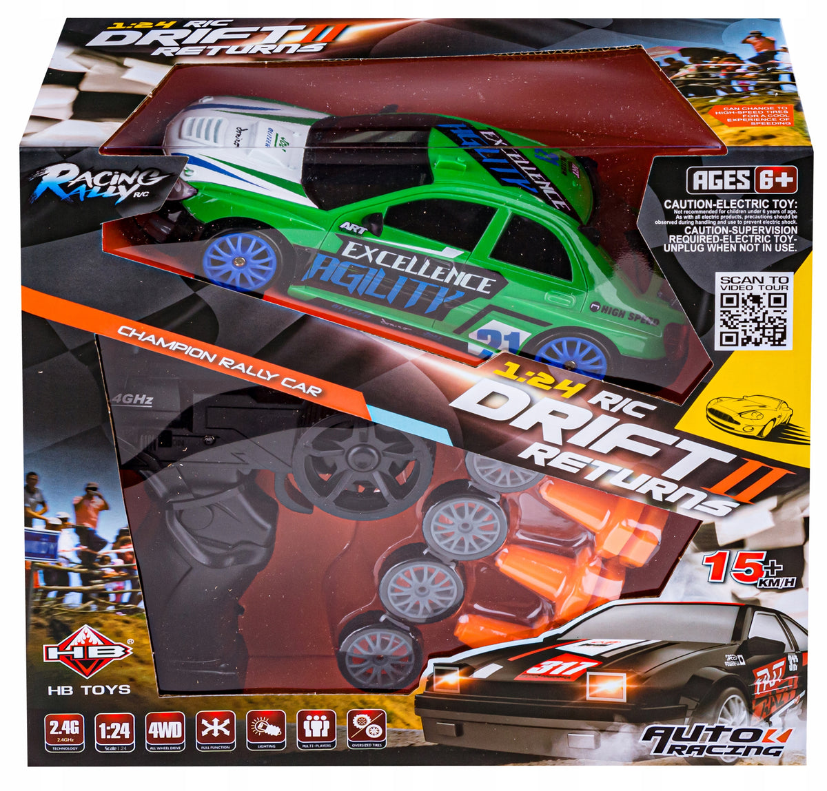 Car Auto RC 4WD DRIFT 2,4 GHz SUBARU IMPREZA Brand HB Toys