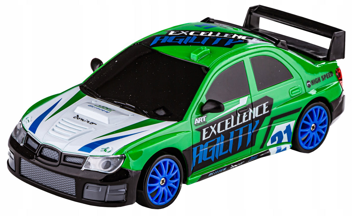 Car Auto RC 4WD DRIFT 2,4 GHz SUBARU IMPREZA Color green