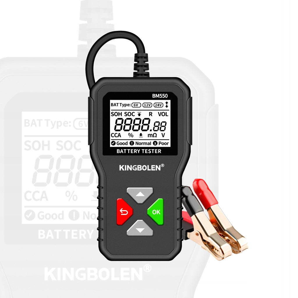 Car Battery Tester Kingbolen BM550 Battery Meter 6/12/24V