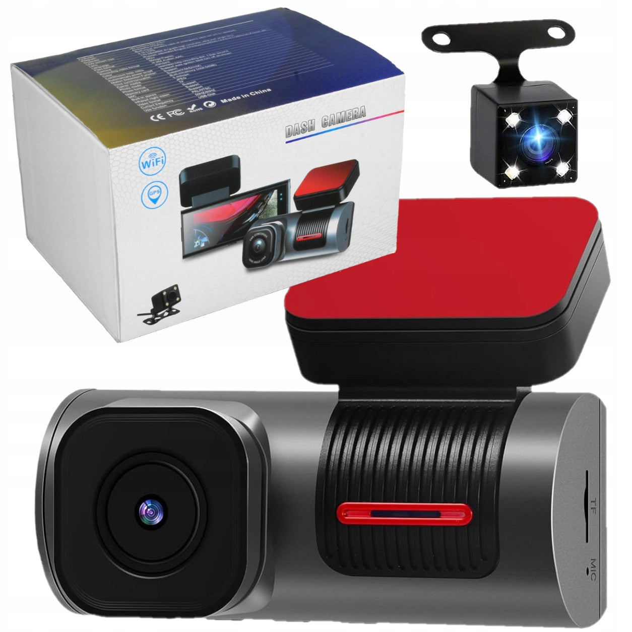 Car Camera GPS Video Recorder WIFI Parking Mode G-Sensor Dual
