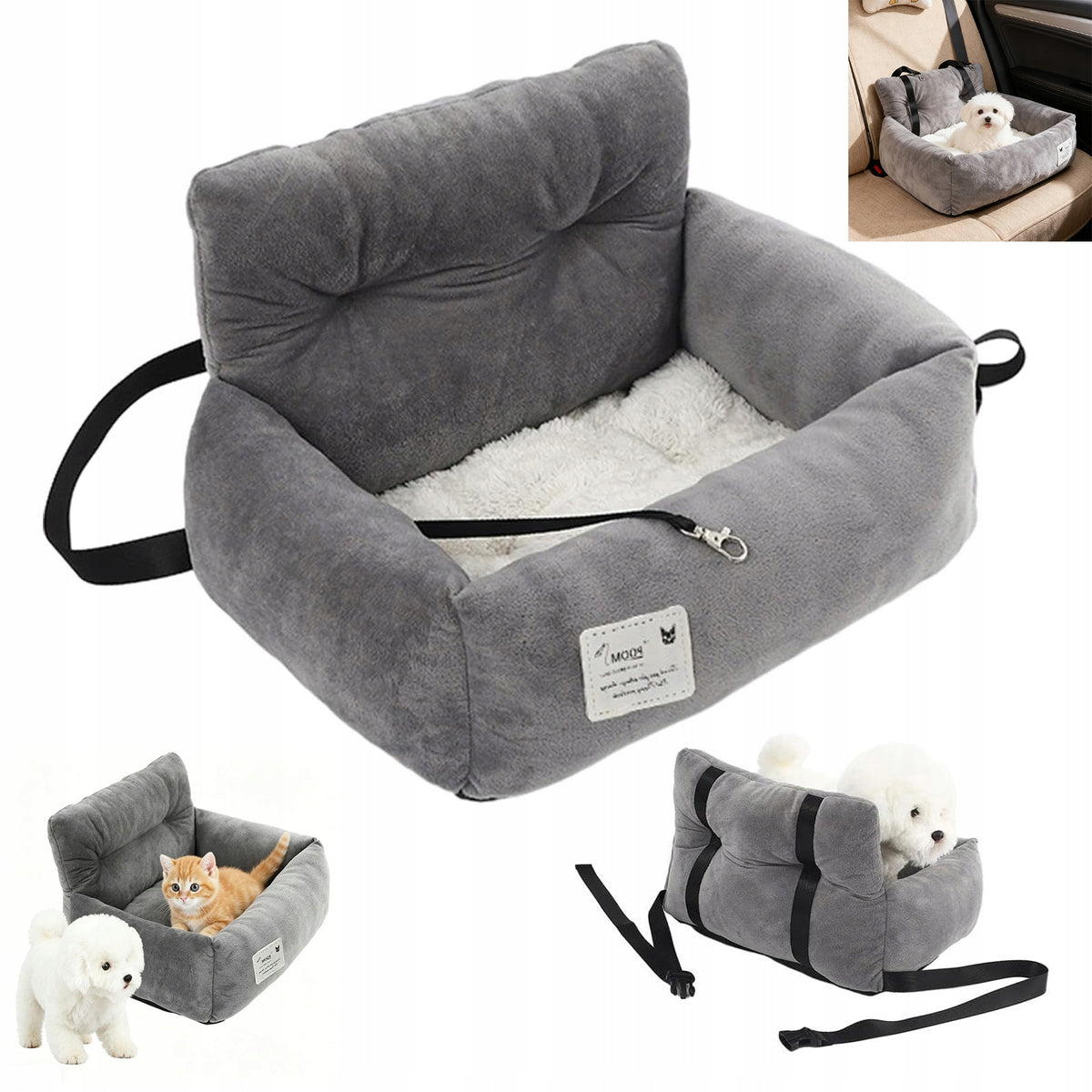 Car Carrier Dog seat travel for Car Car fastener Bed Dog Car Seat 2in1