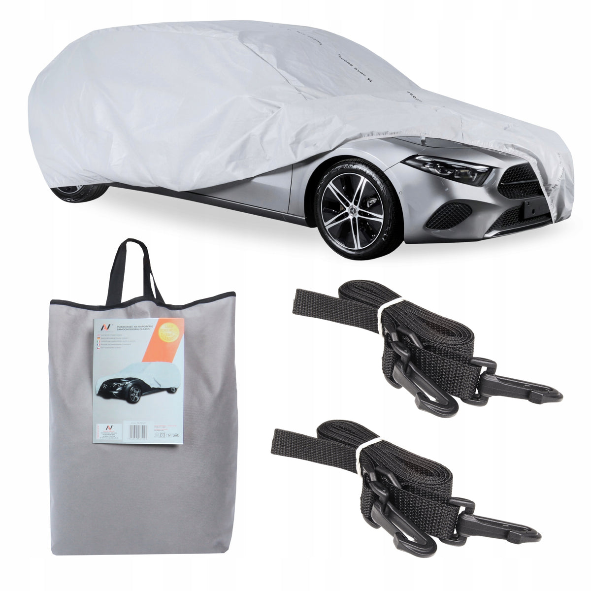 Car Cover Hatchback 405cm Practic 3 Layers Protective Tarpaulin