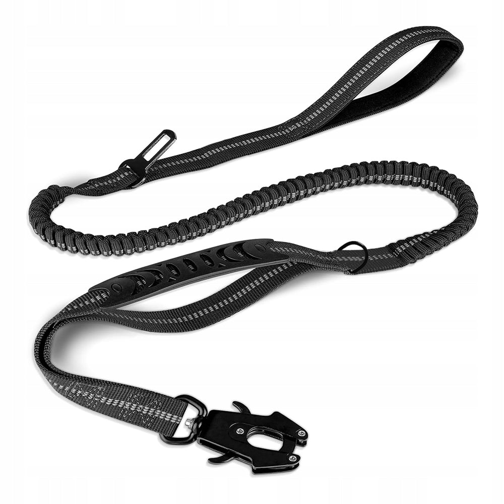 Car Dog Leash with Shock Absorber, Black, 1.78 m