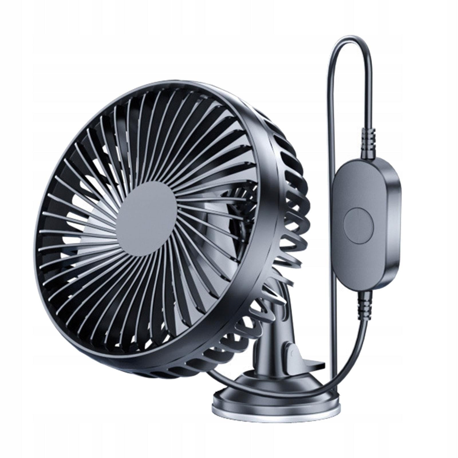 Car Fan USB Car Fan 12V 24V Portable Quiet