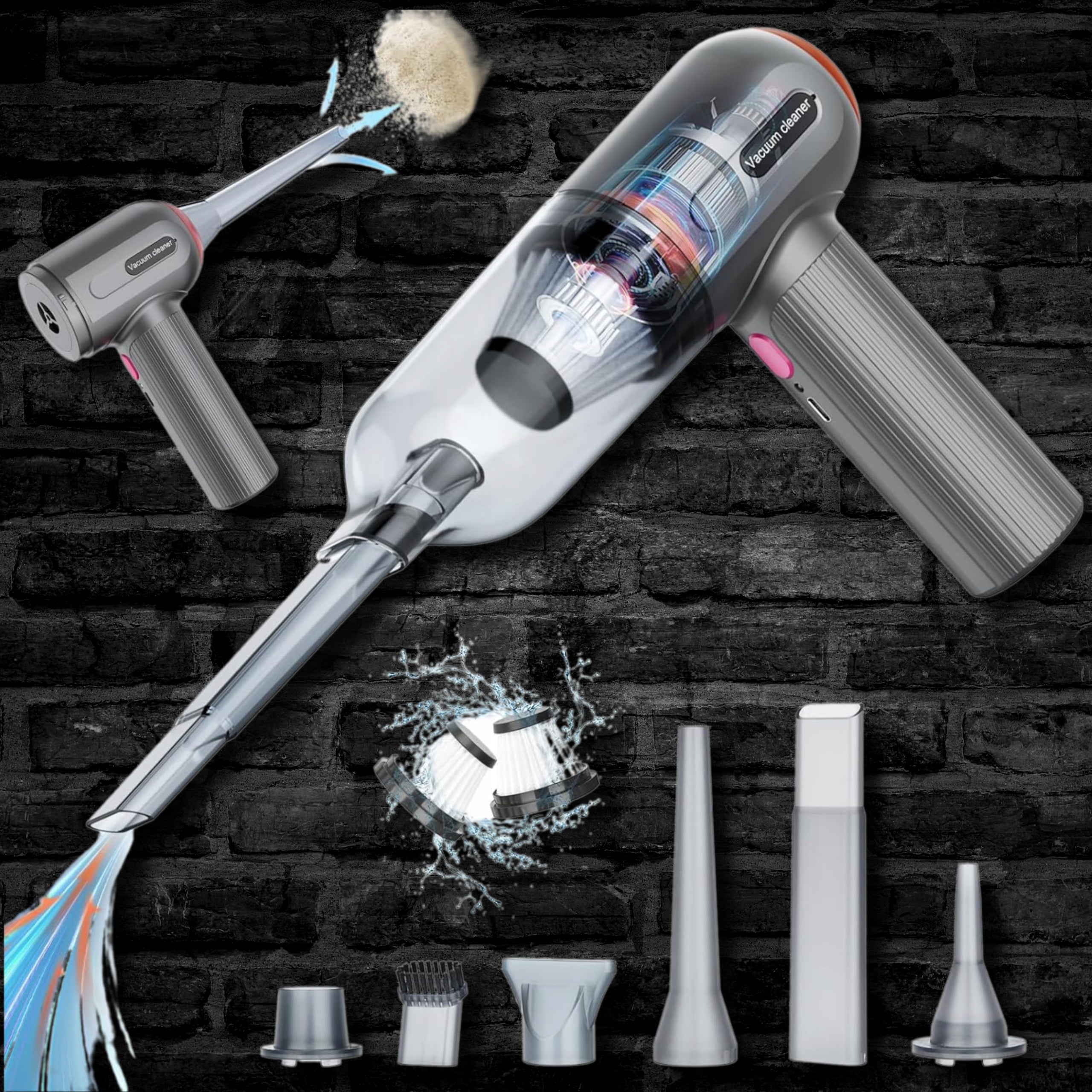 Car Handheld Vacuum Cleaner Multifunction Device Blower USB Pump EAN (GTIN) 5907053141689