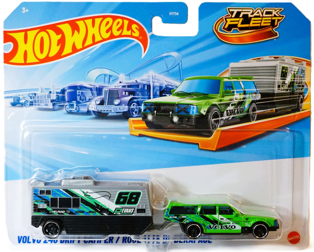 Car Hot Wheels VOLVO 240 DRIFT CAMPER green 1:64