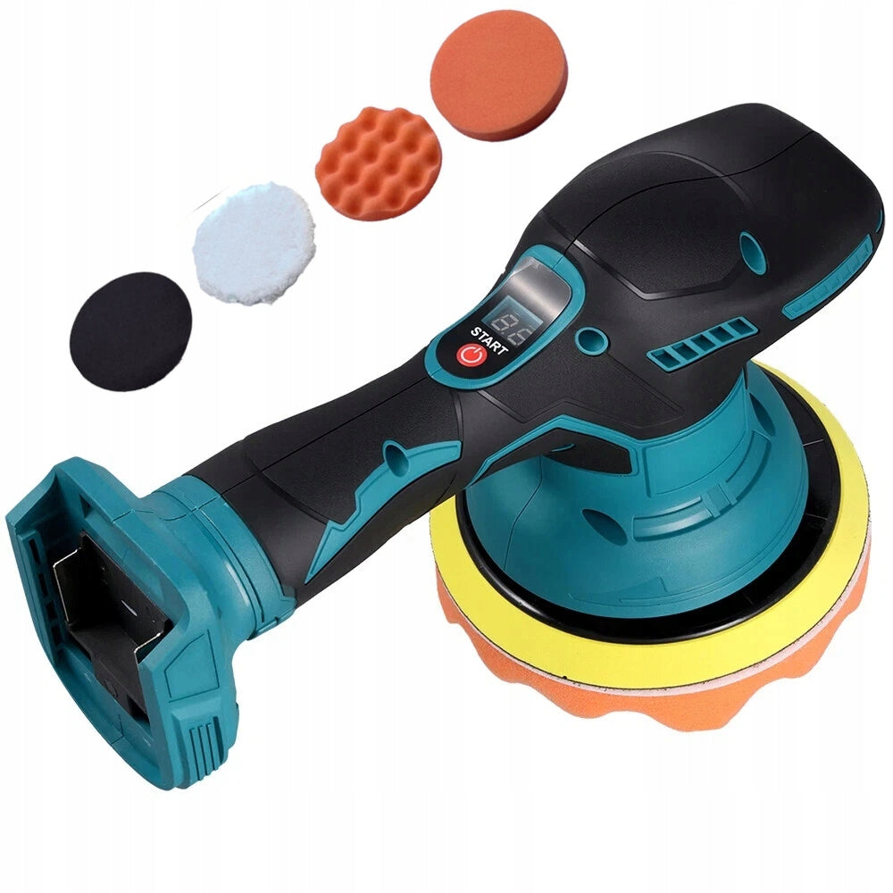 Car Polisher Cordless, Eccentric, 8 Speeds SET