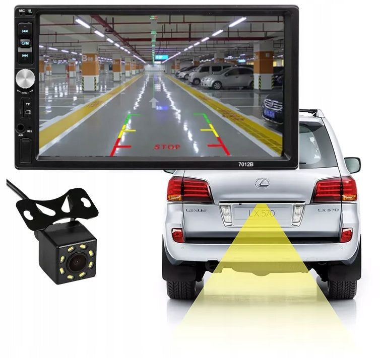 Car Radio BLUETOOTH Android Auto 2 DIN 7 Cali USB AUX SD Microphone Manufacturer code MP5 HM