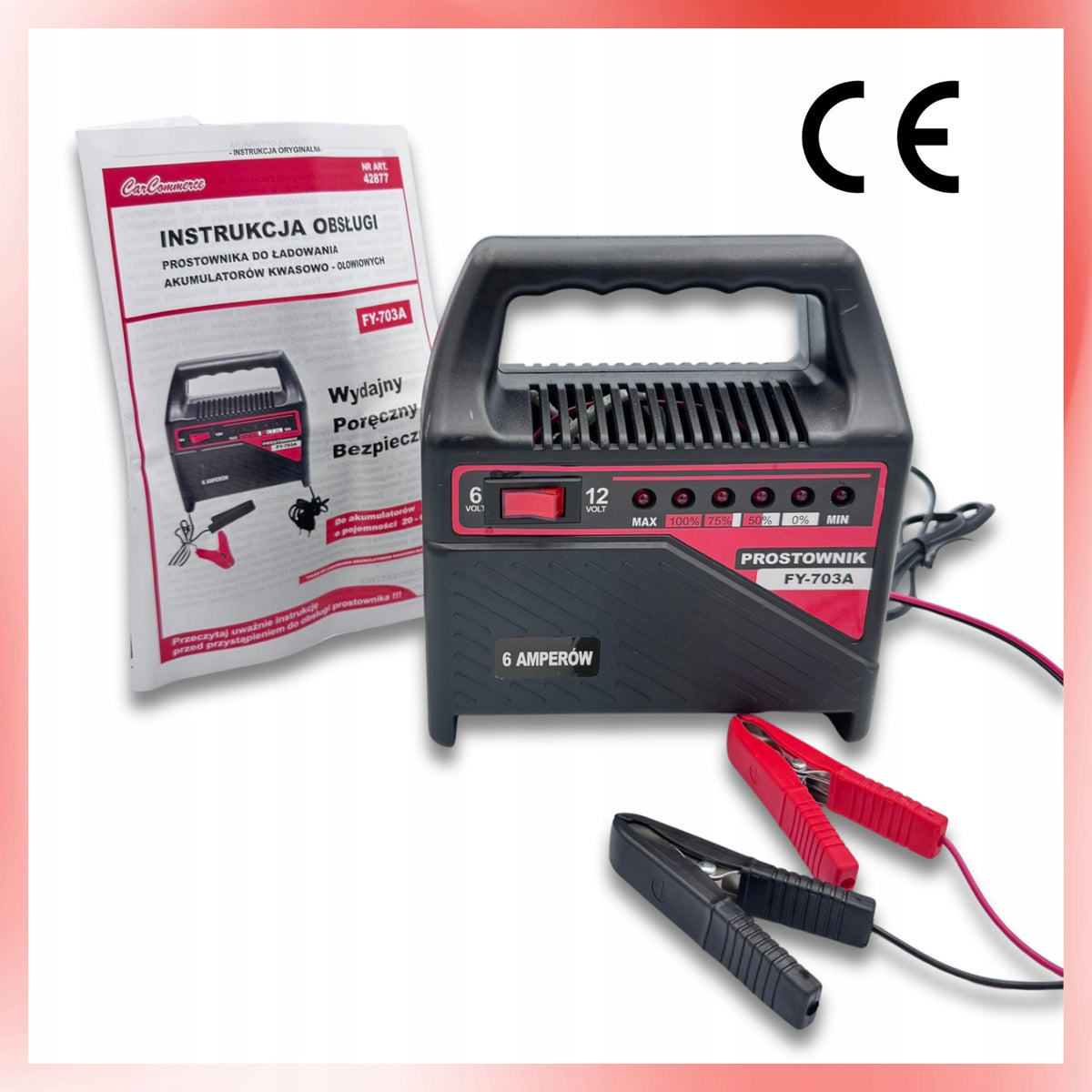 Car Rectifier 6A Automatic 6v 12V Charger for Car Battery Manufacturer's catalog number 42877