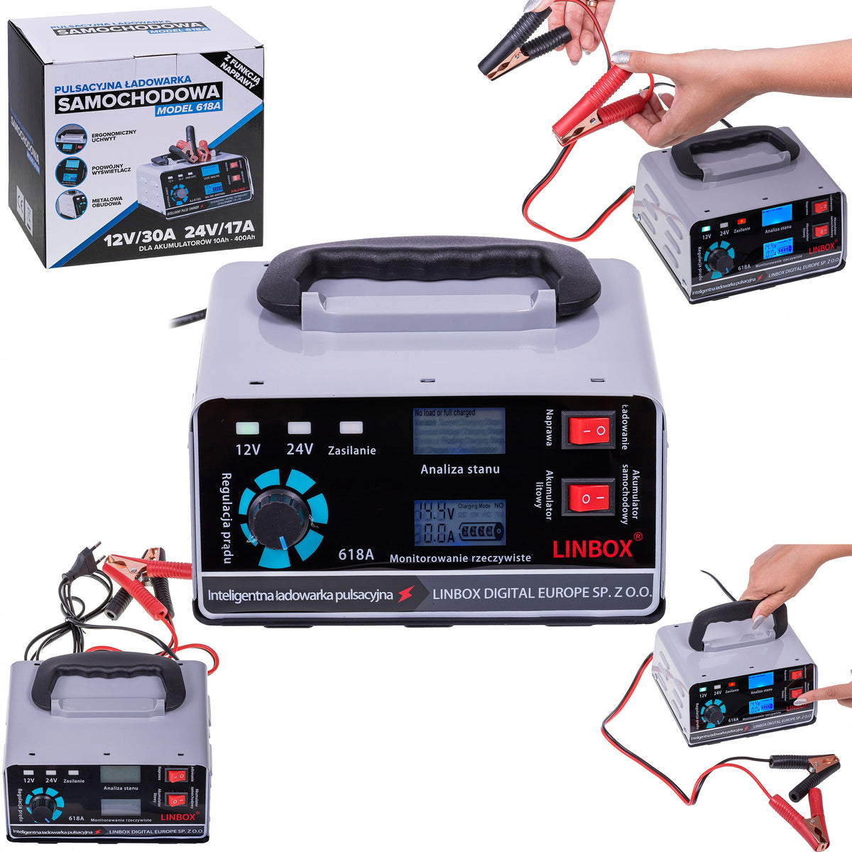 Car Rectifier for 24V 12V 30A Batteries