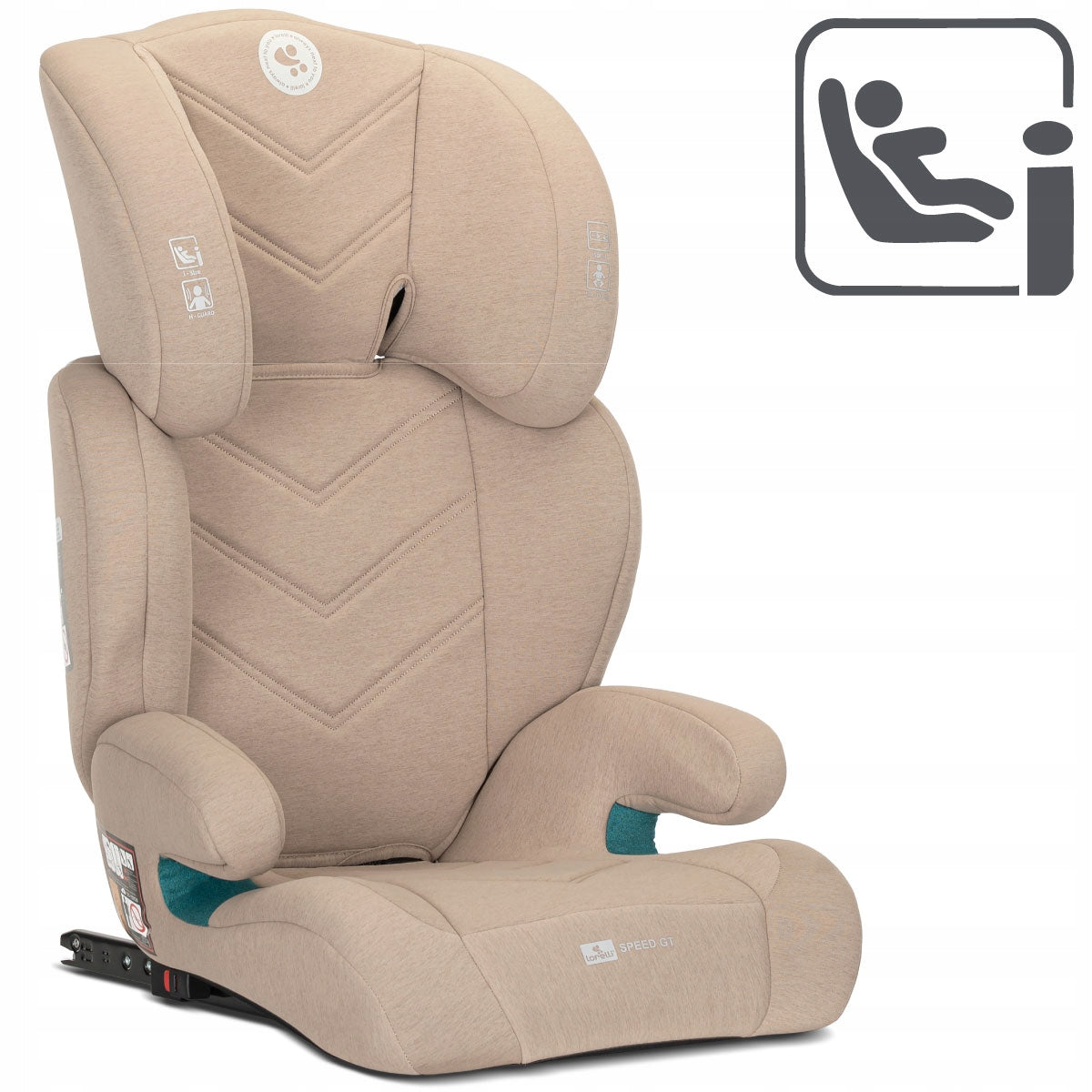 Car Seat 15-36kg ISOFIX i-Size Lorelli Speed GT 100-150cm Beige Manufacturer code 10 072 032 507