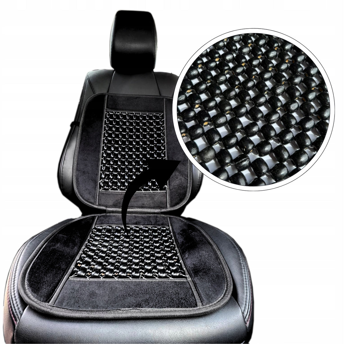 Car Seat Protective Mat Cover Beads for Car VELOUR Manufacturer code 42124