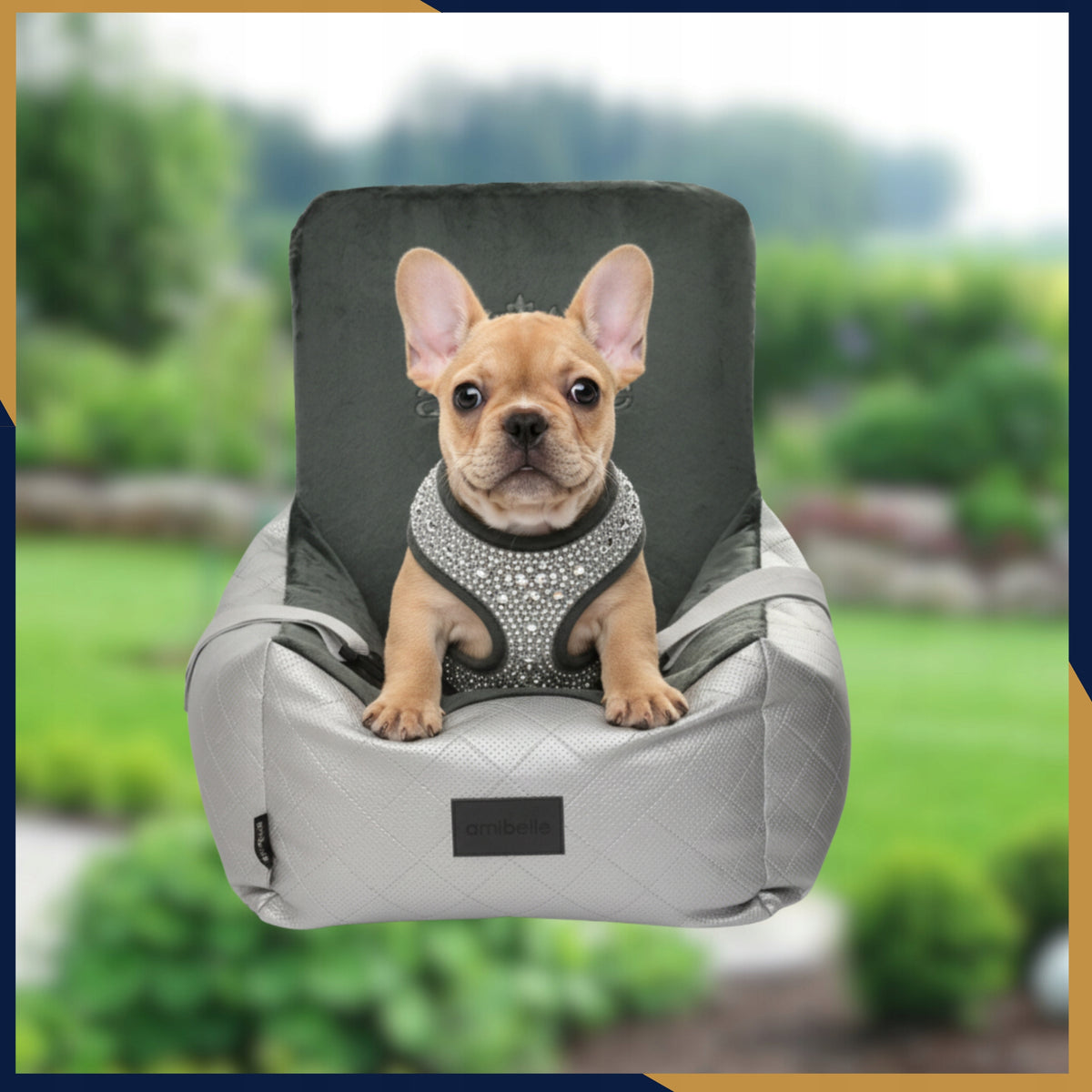 Car Seat Transporter Cat Dog Bed Packaging status original