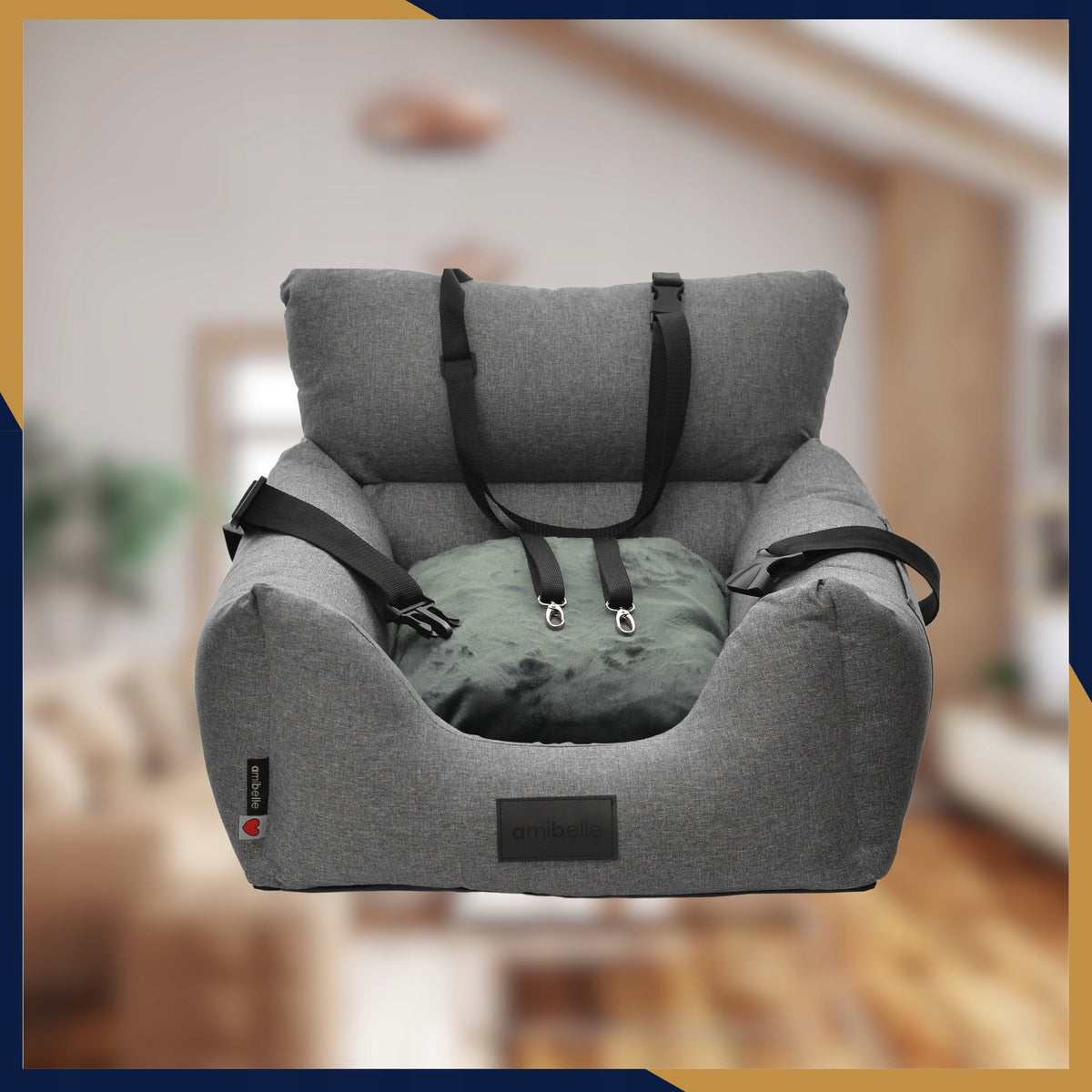 Car Seat Transporter Cat Dog Bed Safe Pupil Packaging status original
