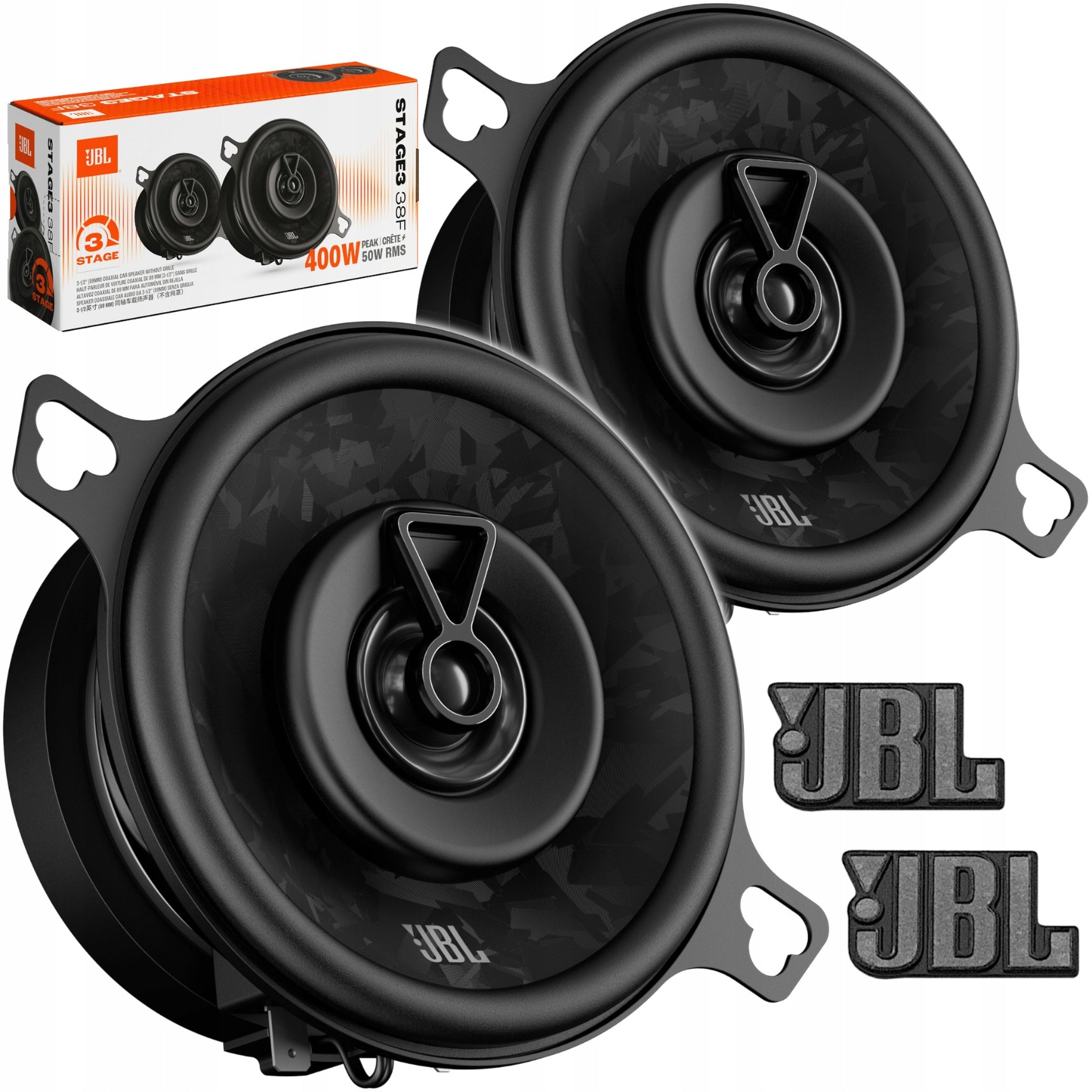 Car Speakers JBL Stage3 38F 87 mm 400W 2-Way Gen2 Packaging status original