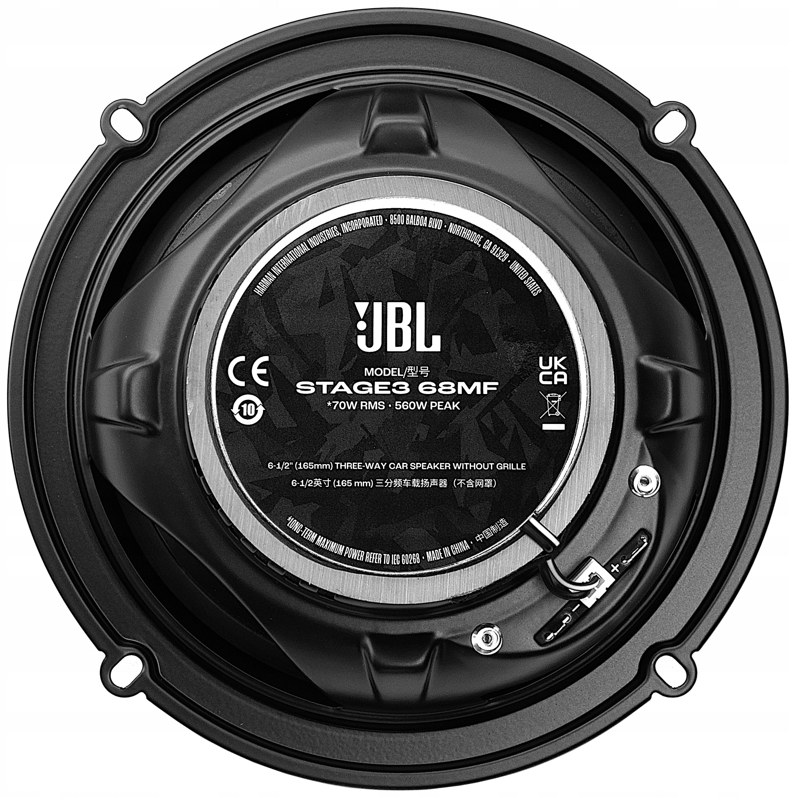 Car Speakers JBL Stage3 68MF 165 mm 560W Gen2 Manufacturer code JBLSPKS368MF