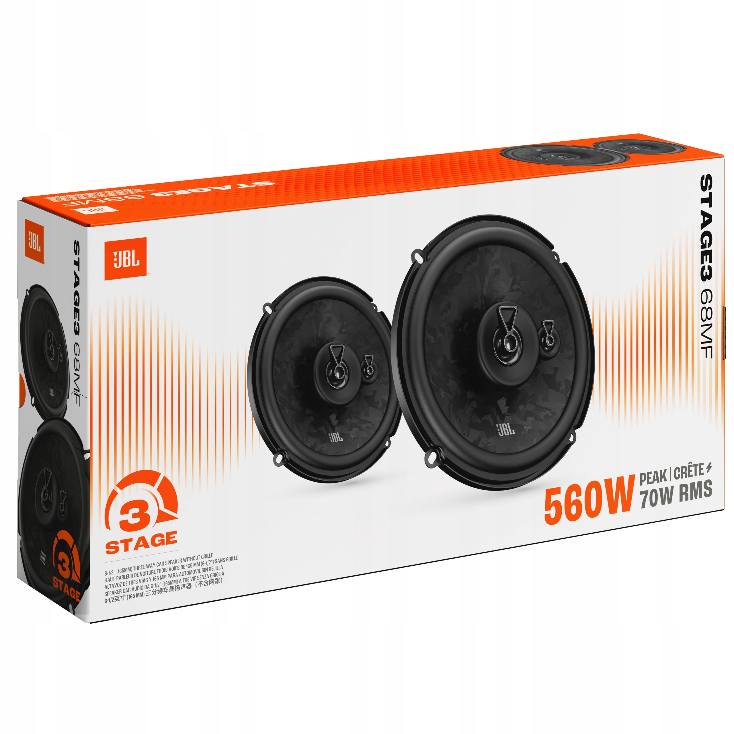 Car Speakers JBL Stage3 68MF 165 mm 560W Gen2 Packaging status original