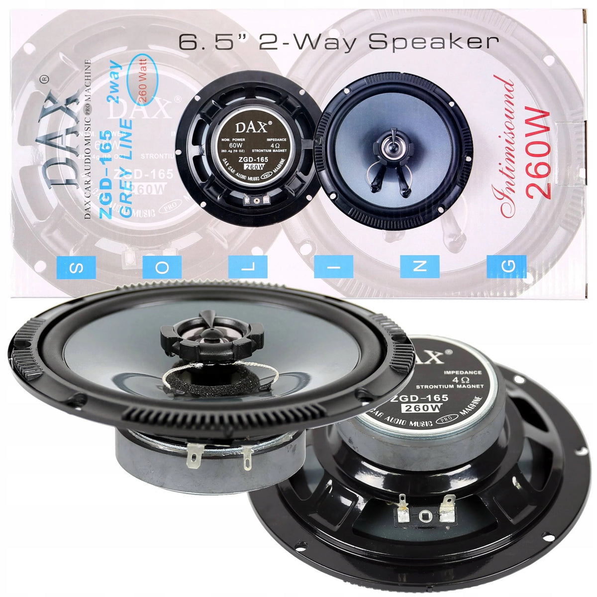 Car Speakers Set of Two 260W Speakers