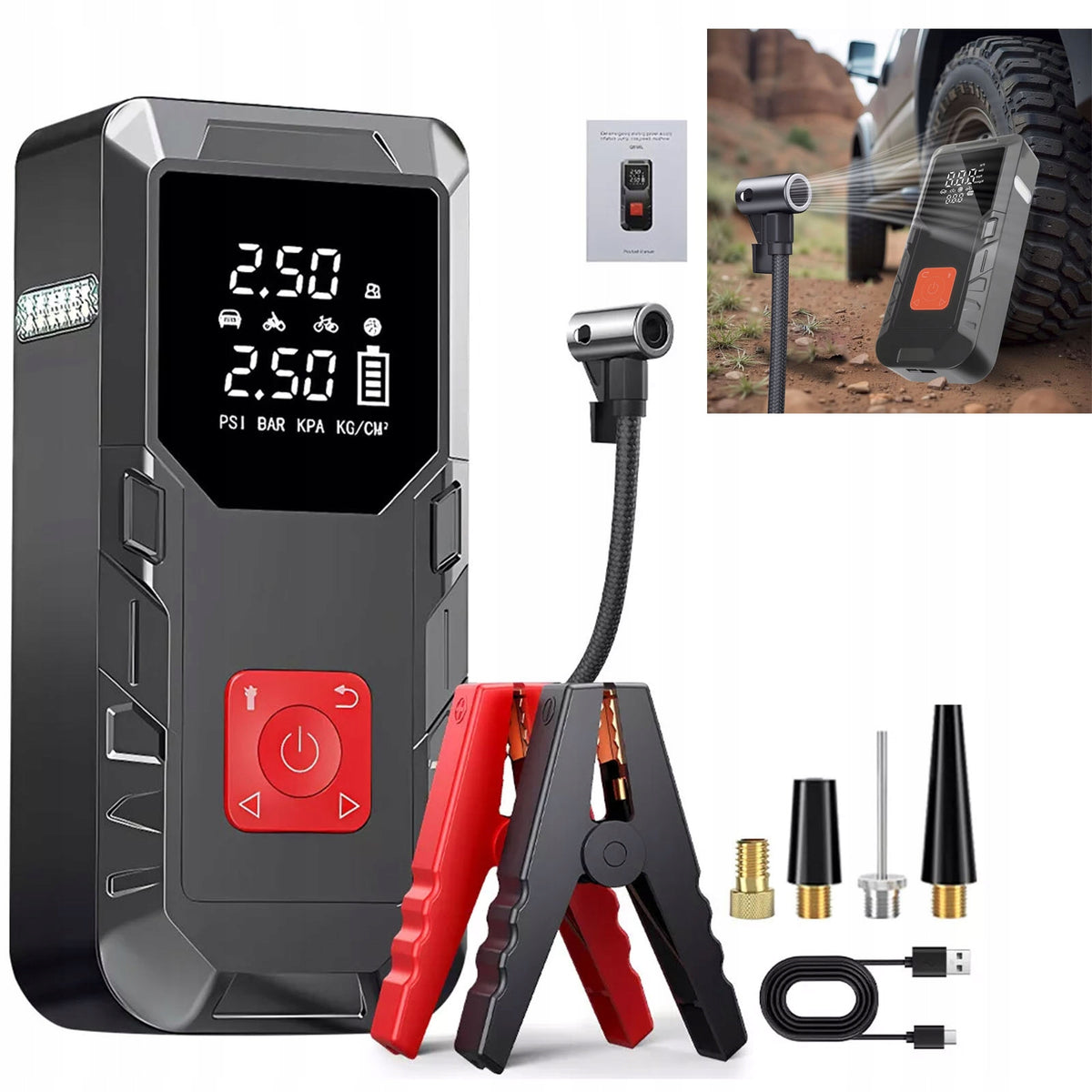 Car Starting Device Power Bank 12V Intelligent Pump