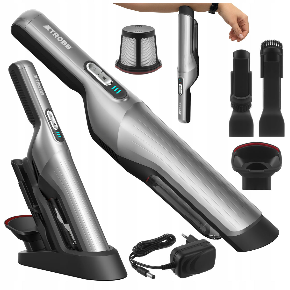 Car Vacuum Cleaner Handheld Cordless HEPA Powerful Suction