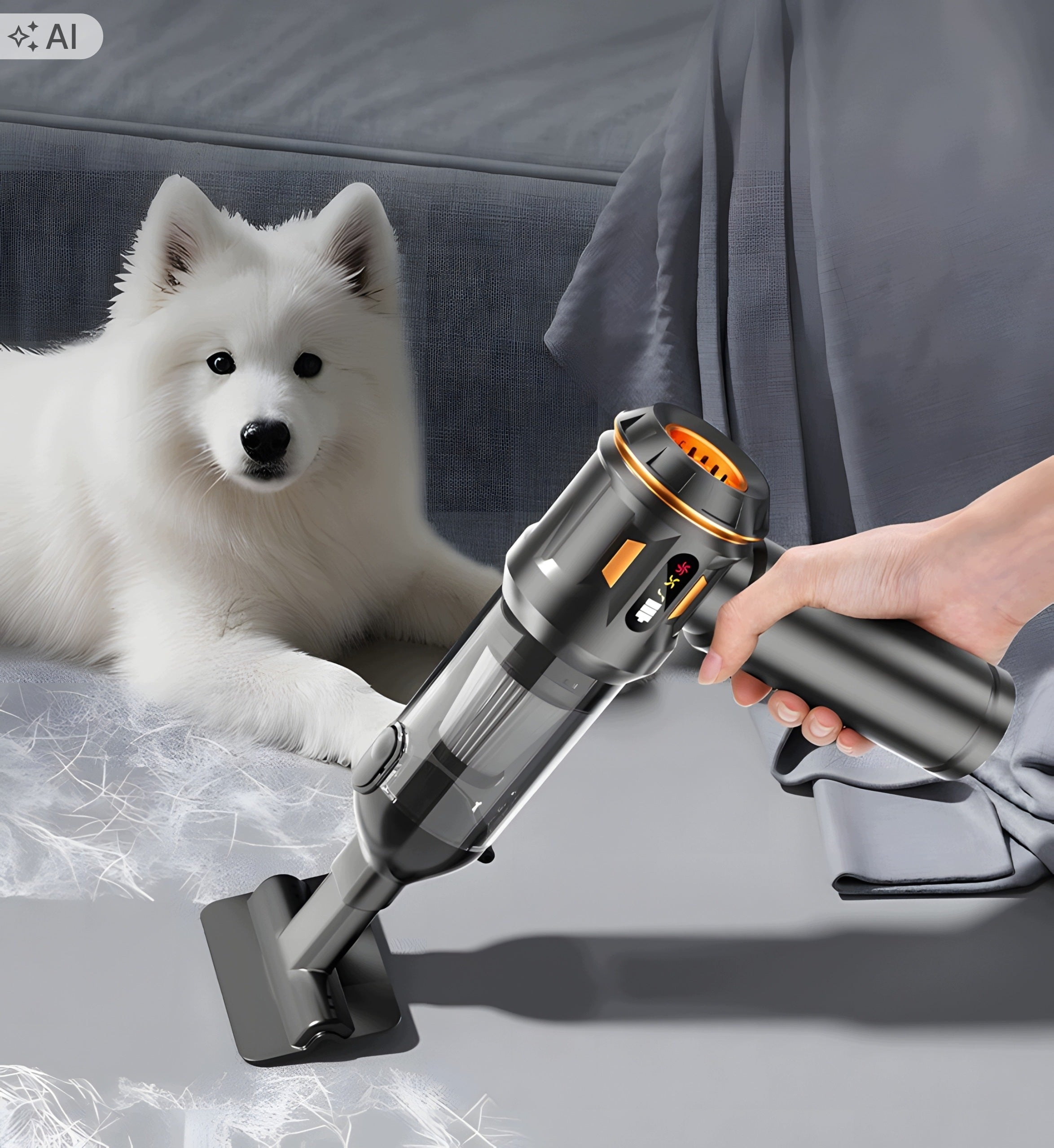 Car Vacuum Cleaner Wireless Handheld Blower 4in1 120W USB-C for Car Packaging status original