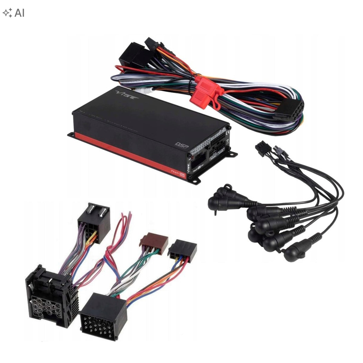 Car amplifier DSP 4-channel Plug&Play BMW 2001r.VIBE POWERBOX65.4