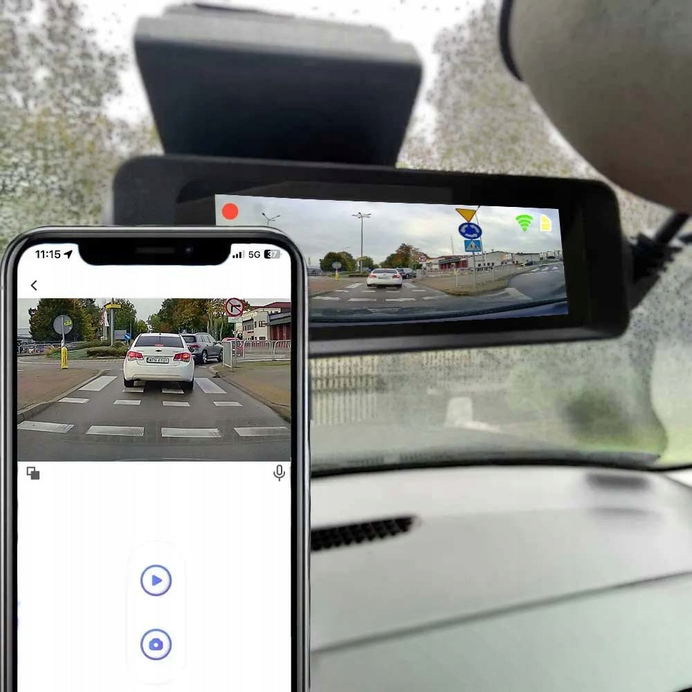 Car camera ORLLO RX700PRO – front 4K + rear Full HD | GPS | WIFI Power supply rechargeable battery car lighter socket USB