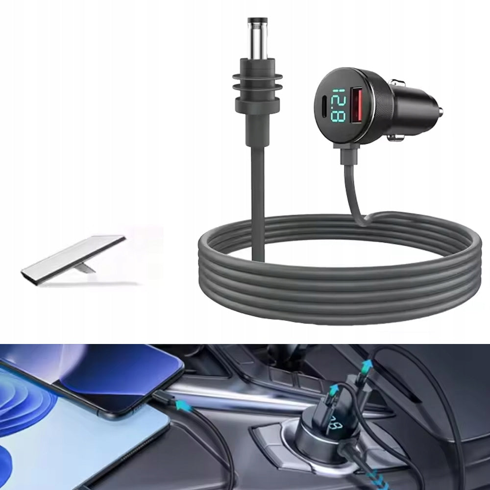 Car charger for starlink mini 3m,digital display 12V-24V Manufacturer code Ładowarka do Starlink Mini