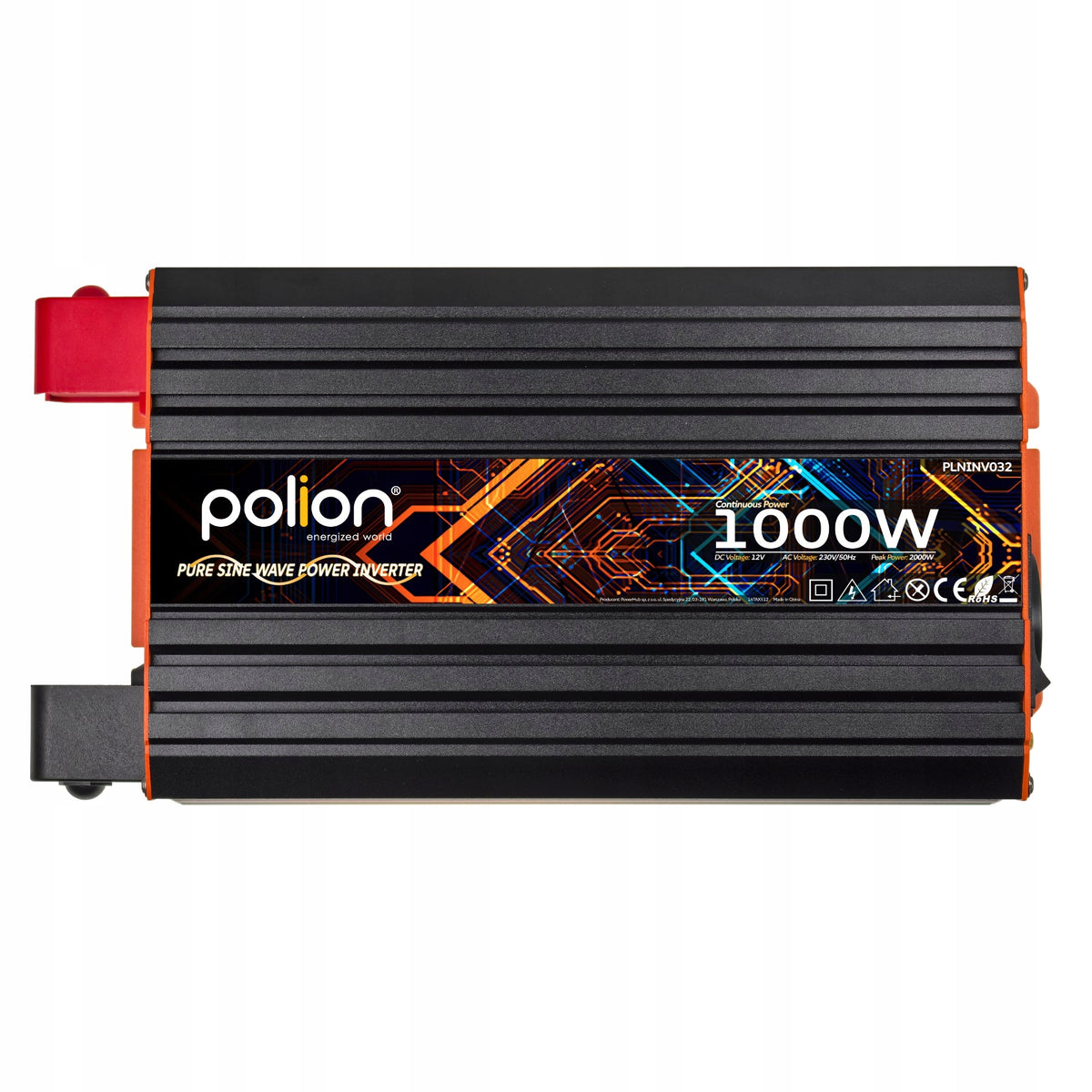 Car inverter 12V/230V Polion 1000W pure sine Brand Polion