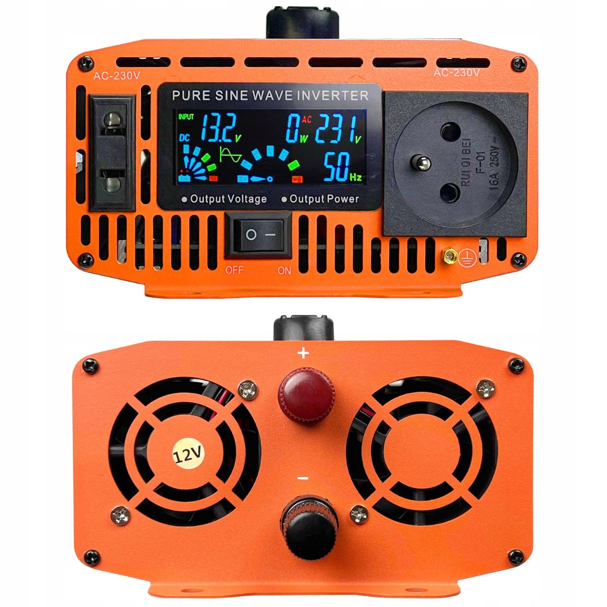 Car inverter 12V/230V Polion 1200W pure sine Brand Polion