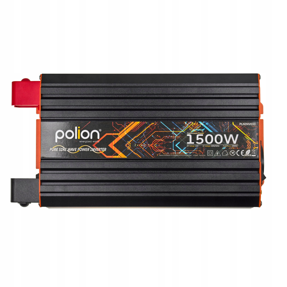 Car inverter 12V/230V Polion 1500W pure sine Packaging status original