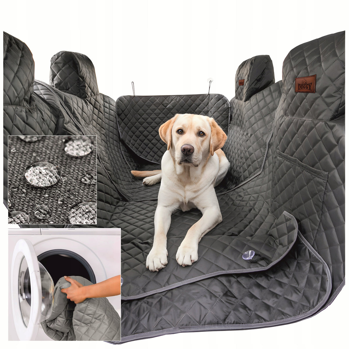 Car mat cover for dog seat back and front 160 cm Fullset