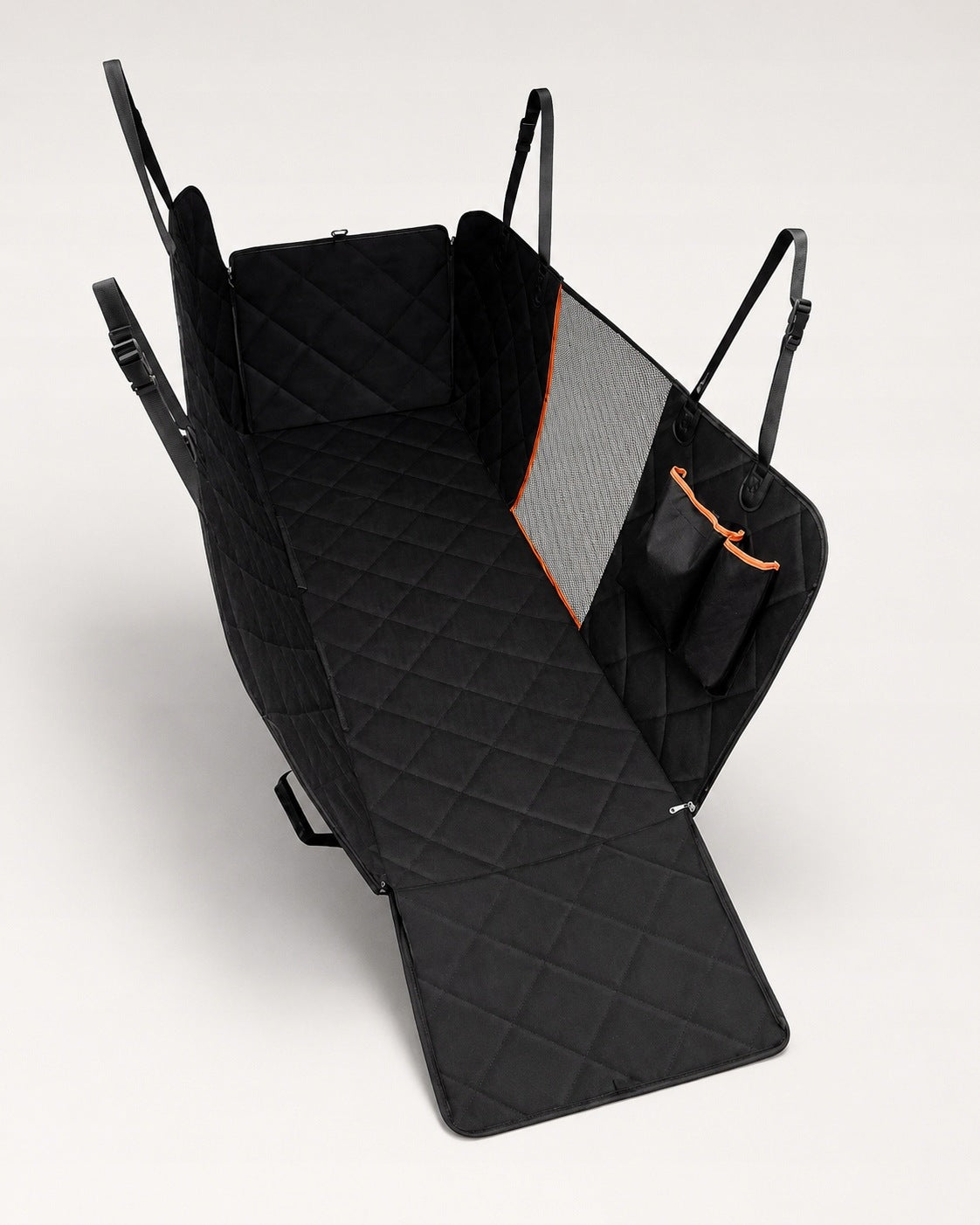 Car mat fabric L/XL black 120 cm x 136 cm