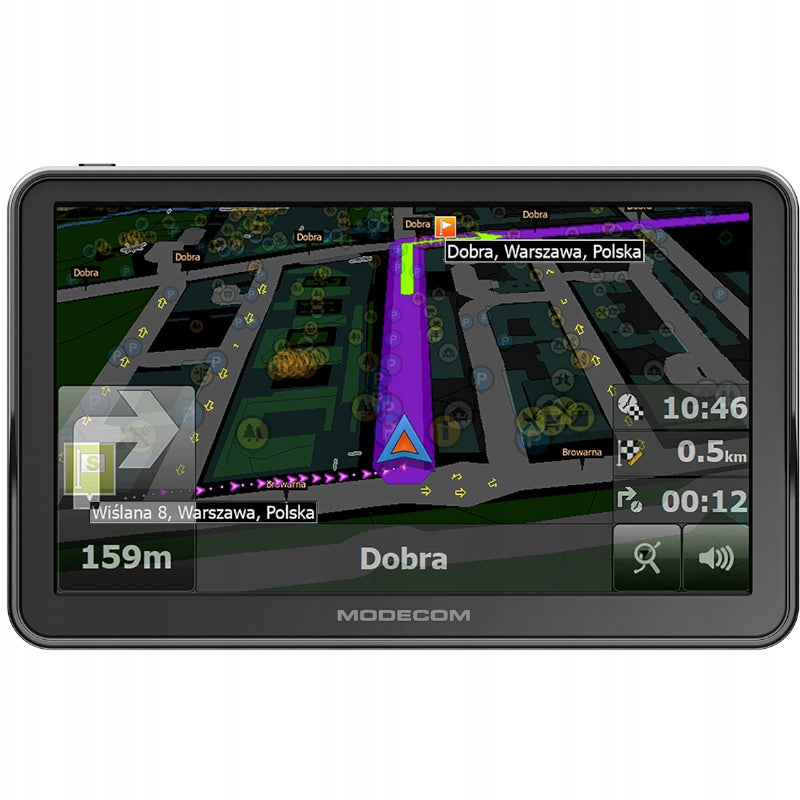 Car navigation + MapFactor map of Europe MODECOM FreeWAY CX 7.3